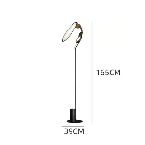 โคมไฟตั้งพื้น LED ดีไซน์มินิมอล โครงเหล็ก พร้อมโคมอะคริลิค ขั้วหลอด E27 ปรับความสูงได้ เหมาะสำหรับห้องนั่งเล่น ห้องนอน และพื้นที่เชิงพาณิชย์ - Product Image 2
