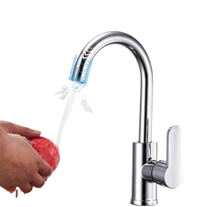 Tất Cả Các Đồng Thiết Kế Hiện Đại Rửa Lưu Vực Made Brass Nhà Bếp Vòi Nước Nóng Lạnh Xoay Hộ Gia Đình Bồn Rửa Với Thép Không Gỉ Splash-Proof - Product Image 4