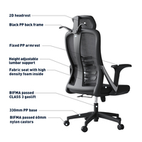 Foshan Usine Directe Pas Cher Ergonomique Pivotant Maille Chaise Roue Bureau À Domicile Chaises Avec Appui-Tête 2D