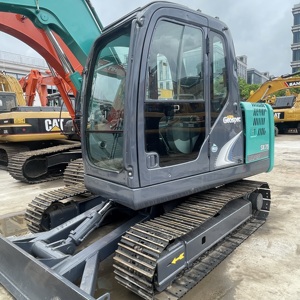 Excavadora Usada KOBELCO SK75 de 7.5 Toneladas, Excavadora Hidráulica de Orugas, Maquinaria de Construcción - Product Image 2