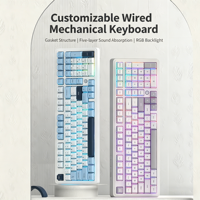 Clavier mécanique AJAZZ AK980, 87 touches, rétroéclairage RVB, USB Type-C, filaire, programmable, pour jeux, e-sport, bureau, ordinateur
