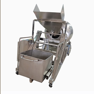electric meat tote bin hoister industrial lifter elevator tumbler feeder hopper trolley