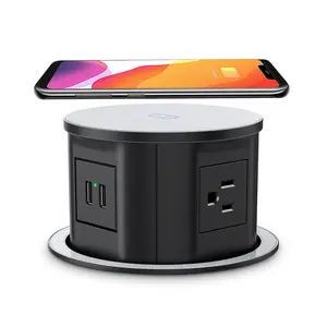 US/UK/AU Power with usb desktop table wireless pop up power pop up plugs desktop power pop-up socket