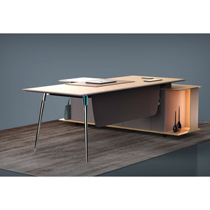 Bureau moderne commercial Bureau <span class=keywords><strong>de</strong></span> secrétaire <span class=keywords><strong>de</strong></span> luxe bon marché Table exécutive Table d'ordinateur en forme <span class=keywords><strong>de</strong></span> L - Product Image 1