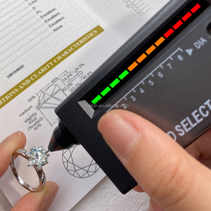 Joyería de lujo <span class=keywords><strong>Big</strong></span> Solitaire 2ct 8mm D Color VVS1 Moissanite Gemstone Anillos de compromiso Plata de Ley 925 para mujeres Boda - Product Image 5