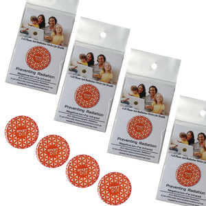 Autocollant anti-radiation EMF en silicone rouge à ions négatifs pour téléphone portable et <span class=keywords><strong>ordinateur</strong></span>, compatible réfrigérateur (version anglaise) - Product Image 5