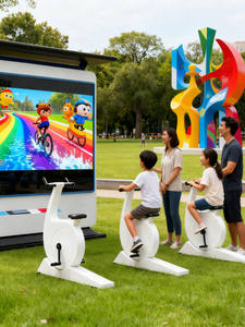 Équipement de cyclisme virtuel extérieur intelligent Smart Park AI avec reconnaissance faciale, surveillance des données en temps réel, pour la famille et les enfants - Product Image 3