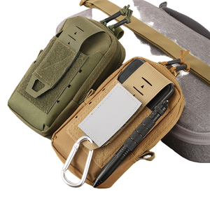 กระเป๋าคาดเอวแบบยุทธวิธี Molle EDC สำหรับใส่โทรศัพท์มือถือ กันน้ำ ทำจากไนลอน ลายงู ปิดด้วยซิปและตัวล็อค เหมาะสำหรับกิจกรรมกลางแจ้ง - Product Image 4