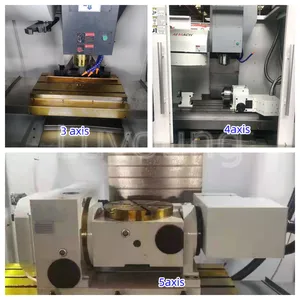 Pequeño VMC640 ampliamente utilizado CNC fresadora Bt40 husillo cónico herramientas en vivo tornos cnc