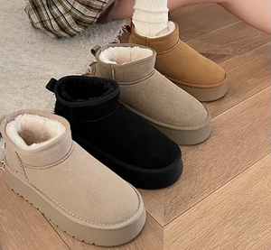 Commercio all'ingrosso della fabbrica scarpe di design di moda invernale di alta qualità marca carina soffice caviglia nuovi stili stivali da neve per le donne - Product Image 5