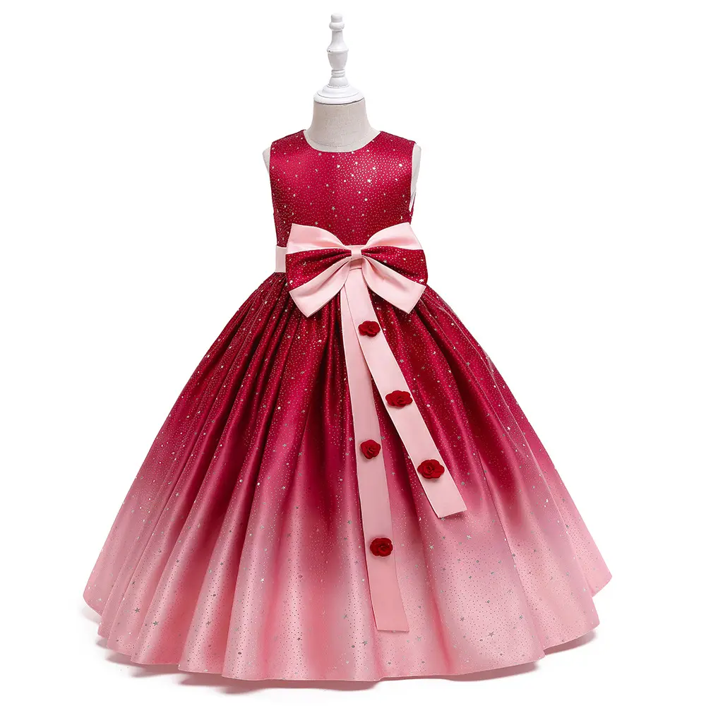 Puffy Kleid für Kinder 2-14 Jahre alt Kinder kleid Geburtstags feier Prinzessin Mädchen veranstaltet die Gala Kinder kleid