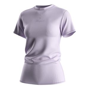 T-shirt de sport personnalisé pour femme, léger, violet, avec maille respirante pour la gym, le yoga et l'entraînement - Product Image 1