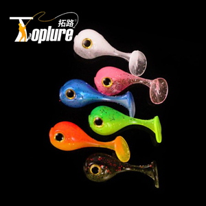TOPLURE nuovo arrivo <span class=keywords><strong>esche</strong></span> da pesca esca molle 4.5cm 3g bicolore <span class=keywords><strong>silicone</strong></span> basso pesciolino esca plastica richiamo pasca shad richiamo morbido - Product Image 3