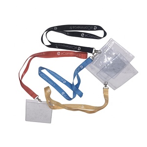 Promotional Nylon Lanyards with ID Badge Holder Polyester Material