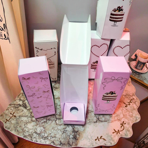 Kotak paket kue kustom, kotak kue mewah dengan jendela Bening, kotak kue kaca anggur kustom - Product Image 6