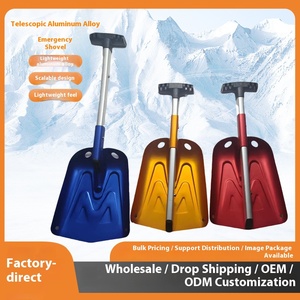 批发优质铝合金宽模型伸缩防滑多功能便携式花园雪铲 - Product Image 6