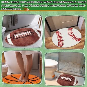 3 Pcs Tapis de sport <span class=keywords><strong>Football</strong></span> Tapis de sport antidérapant Tapis décoratif Tapis d'intérieur pour <span class=keywords><strong>chambre</strong></span> à coucher Salon Décoration - Product Image 3