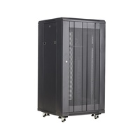 Armoire réseau OEM ODM 19 pouces 22U, armoire serveur sur pied, rack réseau en acier de 0,9 mm avec poutre verticale de 1,9 mm