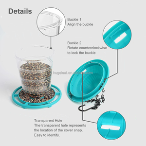 Có thể thu vào sóc bằng chứng vòng hình mái treo nhựa vườn hoang dã <span class=keywords><strong>Bird</strong></span> <span class=keywords><strong>Feeder</strong></span> với điều chỉnh chiều cao - Product Image 3