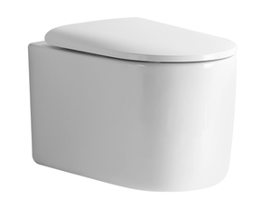 WC mural Tornado pour salle de bain, toilettes murales sanitaires avec abattant UF à fermeture douce - Product Image 6