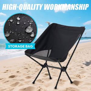 Chaise de camping pliable extra large et portable avec sac de transport pour adultes, randonnée, pique-nique, pêche, 600D Oxford - Product Image 4