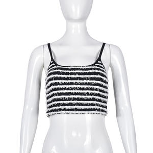 D0306AP02 Disponible en Stock, Conjunto de Falda Corta de Dos Piezas a Rayas, Sexy, para Salir de Noche en Verano, Ropa de Mujer, Moda - Product Image 5