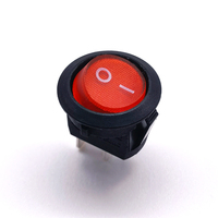 Interrupteur à bascule rond série KCD8 on off 250V 6A max interrupteur noir t85 noir couleur personnalisable