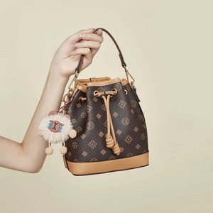 Bolso Bandolera de Lujo para Mujer 2026, de Diseñador, Marca Famosa, de Alta Calidad, Cuero Genuino Estampado, Tipo Cubo, Duradero, Portátil, Abierto - Product Image 1