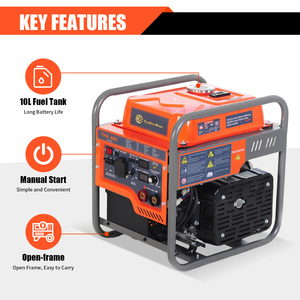 Portable 10L 4.7kW 5000W Open-Frame <b>Gasoline</b> Welding machine, 220V, Intelligent Variable Frequency, 4-Stroke, Single-Cylinder - Product Image 2