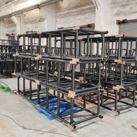 Système de treillis de scène en aluminium haute résistance, fourni par l'usine, couleur personnalisée, structure modulaire pour événements, support d'éclairage et d'affichage
