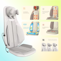 Coussin de massage portable 3D pour siège de voiture avec traction cervicale, vibration, massage des tissus profonds, airbag et fonction de chauffage