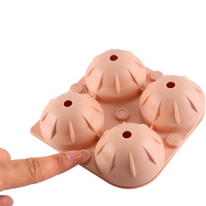 Offre Spéciale : Moule à glaçons en silicone à 4 cavités, pour glaçons sphériques, avec couvercle – Outil durable pour la crème glacée - Product Image 3