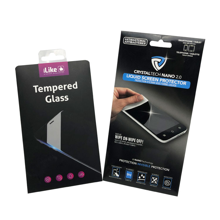 High Quality Custom Retail Screen Protector Tempered Glass Packaging Box Mobile Phone Glass Film Packing