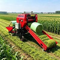 Machine à ensiler et à emballer 2-en-1 pour ensilage de maïs, paille, foin et luzerne, avec ensilage et emballage intégrés