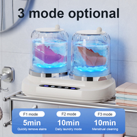 Mini machine de lavage et de séchage semi-automatique tout-en-un, tasse à linge 3 en 1, machine à laver portable sans fil 2L, charge USB