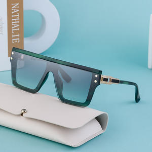 Lunettes de soleil style punk unisexe, monture carrée, verres PC UV400, noires, pour sports de plein air, mode, conduite, protection solaire - Product Image 5