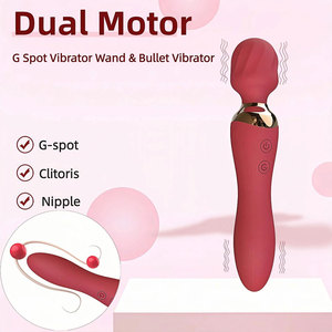 Potente Vibrador <span class=keywords><strong>de</strong></span> Doble Cabeza para Mujeres, Juguete Sexual Femenino, Recargable por USB, 24 Modos, Productos para Adultos - Product Image 6