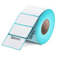 Rouleau d'étiquettes en papier thermique sans BPA, 1000 pièces, autocollantes écologiques, 30x20mm