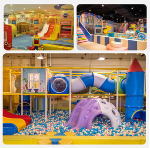 Area Giochi Interna Personalizzata a Tema con <span class=keywords><strong>Trampolino</strong></span>, Piscina di Palline e Scivoli Multipli per Zona Divertimento Bambini - Product Image 4