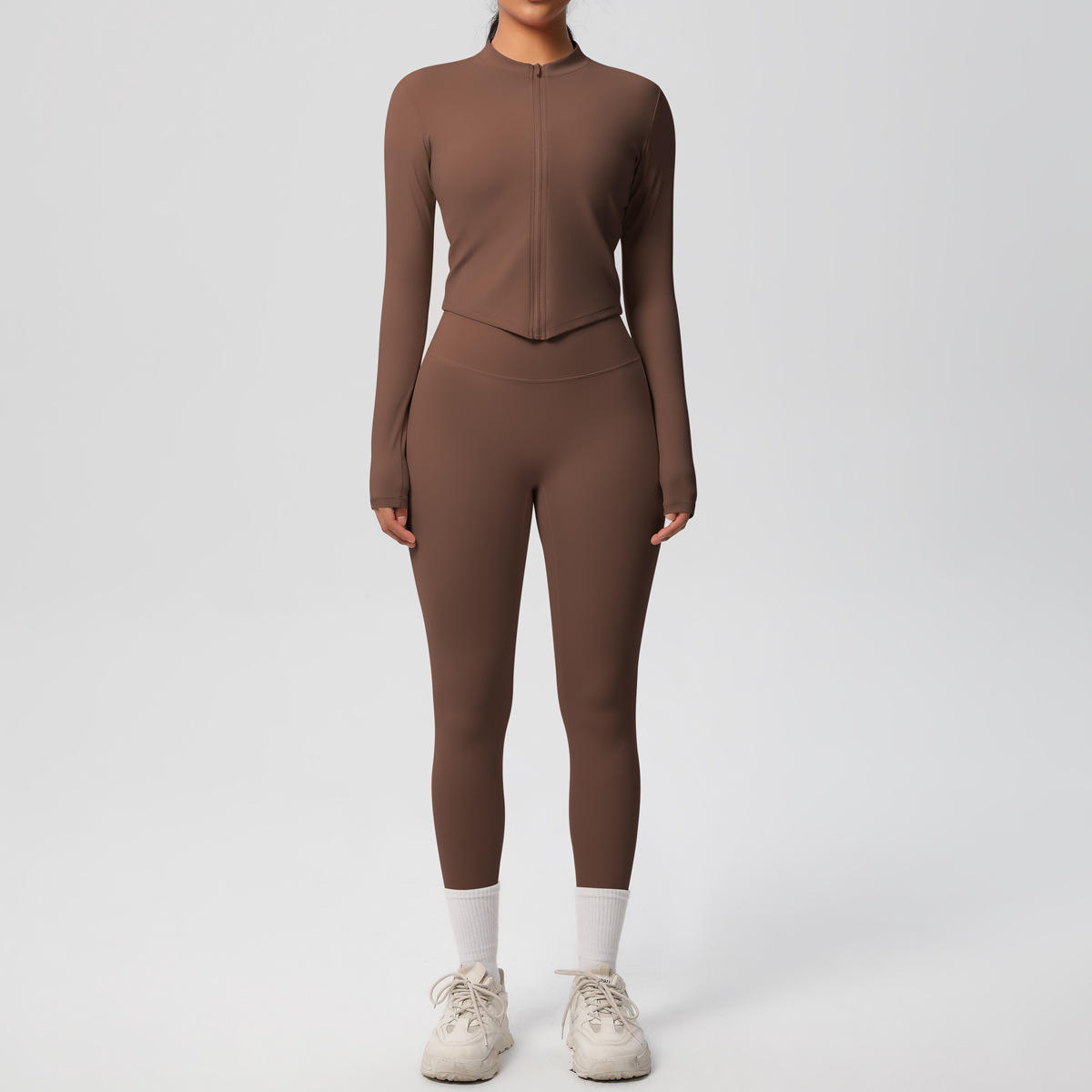 7106 Veste Zippée + 7100 Pantalon-Châtaigne