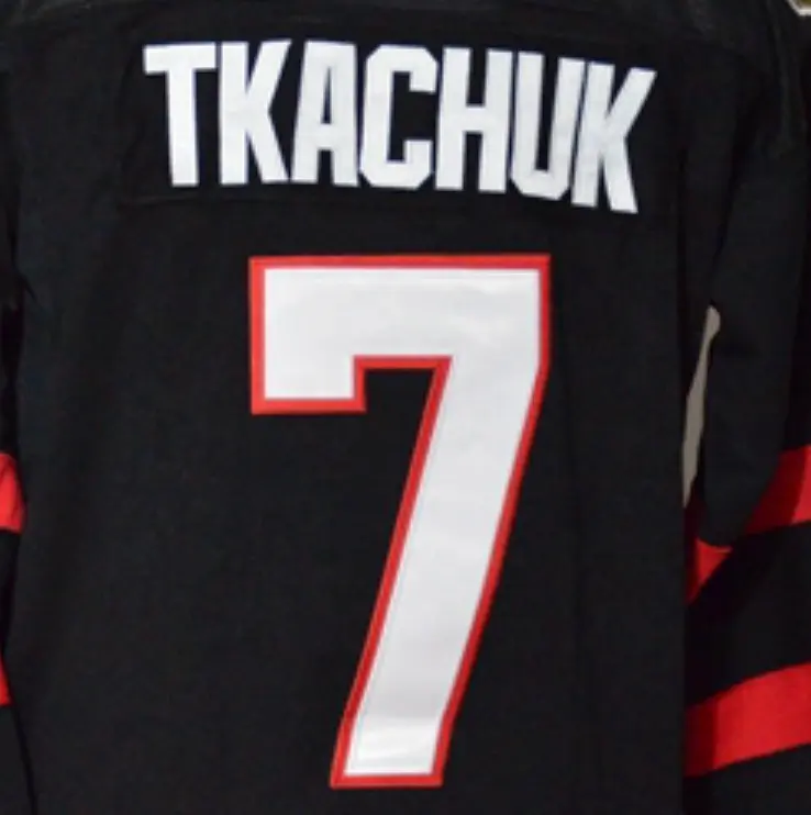 Оттава, Брэди, Tkachuk, черный, 2020/21, домашняя сшитая Национальная хоккейная Майка