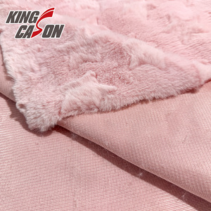 Kingcason - Venta al por Mayor de Tela de Pelo de Conejo Cepillado de Alta Calidad, Peso Medio, Diseño de Estrella en un Solo Lado, para Prendas, Mantas y Textiles para el Hogar - Product Image 6