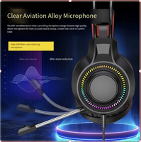 Casque de jeu filaire circum-auriculaire V6S E-sports transfrontalier, étanche IPX-4 pour PUBG, ordinateur de bureau/ordinateur portable, lumineux, vente en gros