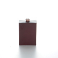 Botol Parfum Transparan Hitam untuk Semprotan Minyak Wangi Attar dengan Tongkat Kaca dan Tutup Sekrup Aluminium