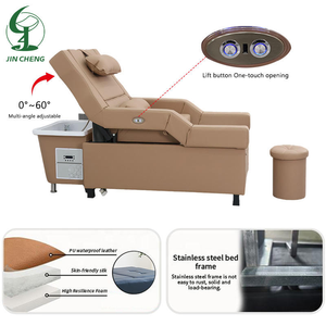Lettino da Spa Jincheng Moderno Completamente Reclinabile per Aromaterapia, Tavolo da Massaggio Thailandese per la Testa e Lavatesta con Circolazione dell'<span class=keywords><strong>Acqua</strong></span> per Salone di Bellezza - Product Image 4