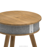 Tables basses Haut-parleurs Chargeur sans fil Table basse en bois Haut-parleur Bluetooth