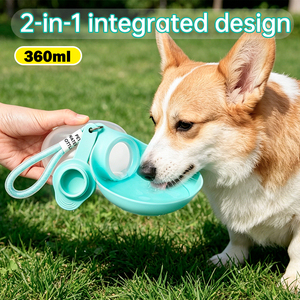 ZMaker 2026 <span class=keywords><strong>Bottiglia</strong></span> d'Acqua Portatile 2 in 1 per Cani, Pieghevole e Regolabile con Ciotola in Silicone - Product Image 1