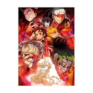 Feuille lenticulaire en plastique de qualité supérieure Demon Slayer Affiche de <span class=keywords><strong>film</strong></span> d'anime 3D avec impression 3D à l'œil nu 10-35lpi - Product Image 3