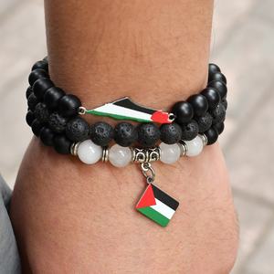 F563 I Love Gaza Artículo de Palestina Productos Muñequera Bandera de moda Brazalete Imagen Brasilia Joyería <span class=keywords><strong>Pulsera</strong></span> de Palestina gratis - Product Image 2