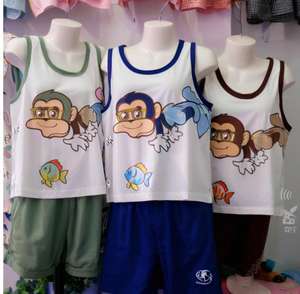 Cool Summer 2 PCS Cotton Set New <b>Baby</b> <b>Comfortable</b> Thin Short Sleeved Children's Clothing Mixed Colors Ages 0-12 CN/GUA Stock - Product Image 3